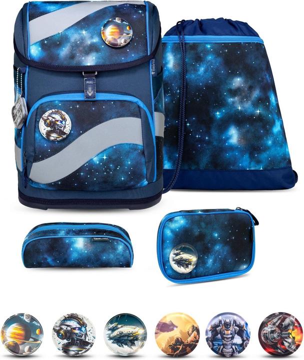 Produktbild Belmil SMARTY Schulrucksack-Set Galaxy Light (20 l)