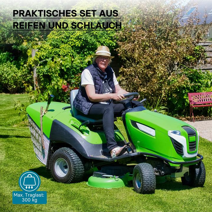 Produktbild Wiltec Reifenmantel Aufsitzrasenmäher Reifendecke Rasenmäherreifen Rasenmäher 16x5.00-8 (Rasentraktor, Gartenmaschinen Ersatzteile)
