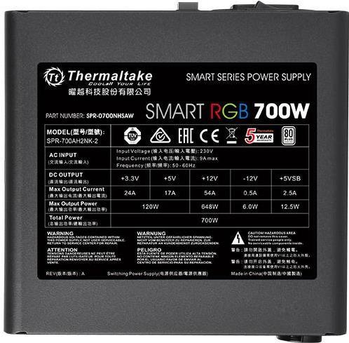 Immagine prodotto Thermaltake RGB intelligente (700 W)