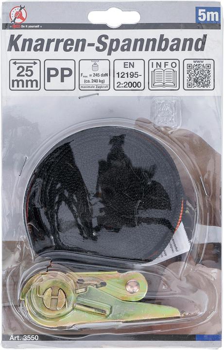 Immagine prodotto BGS Cinghia di tensione a cricchetto 5 m x 25 mm