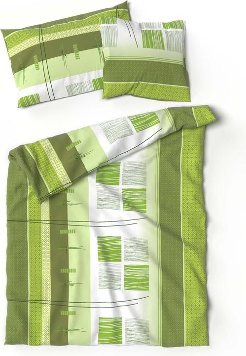 Immagine prodotto Lotus Bettwaren Biancheria da letto in jersey verde Amalfi (Copripiumino, 200 x 210 cm)