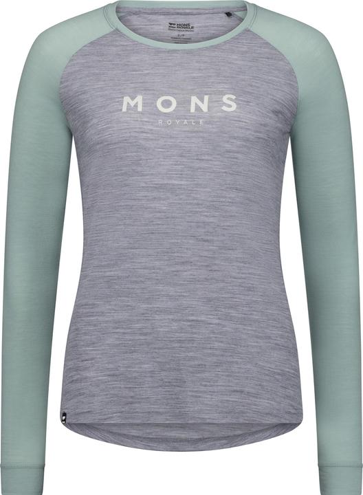 Actual product image Mons Royale Icon Merino Raglan Long Sleeve (S)