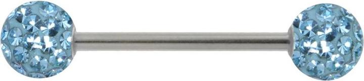 Produktbild Bijouteria Zungenpiercing (Epoxiharz, Kristall, Chirurgenstahl 316L)