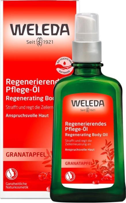 Actual product image Weleda Pomegranate Regeneration Oil (Body oil, 100 ml)