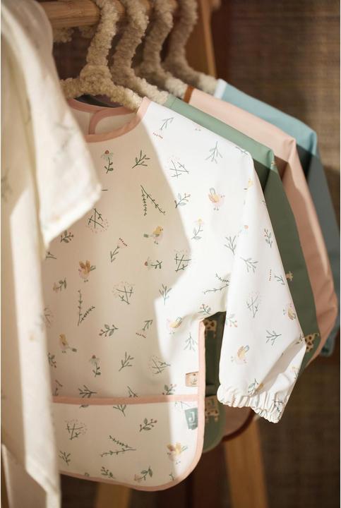 Actual product image Jollein Sleeve bib waterproof Lovely Birds 40 x 75 cm