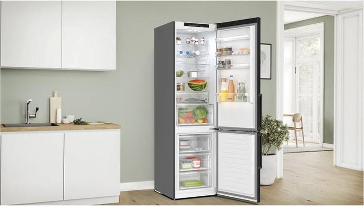 Actual product image Bosch Hausgeräte Series 4, Freestanding fridge-freezer combination with freezer section below, 203 x 60 cm (363 l)