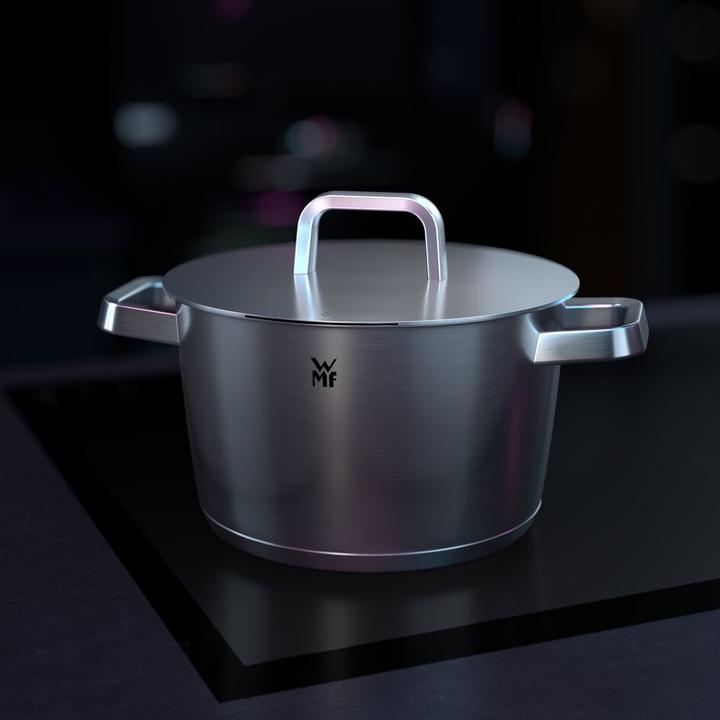 Produktbild WMF Bräter mit Dampfgareinsatz stahlgrau (28 cm, Bräter + Schmortopf, Edelstahl)