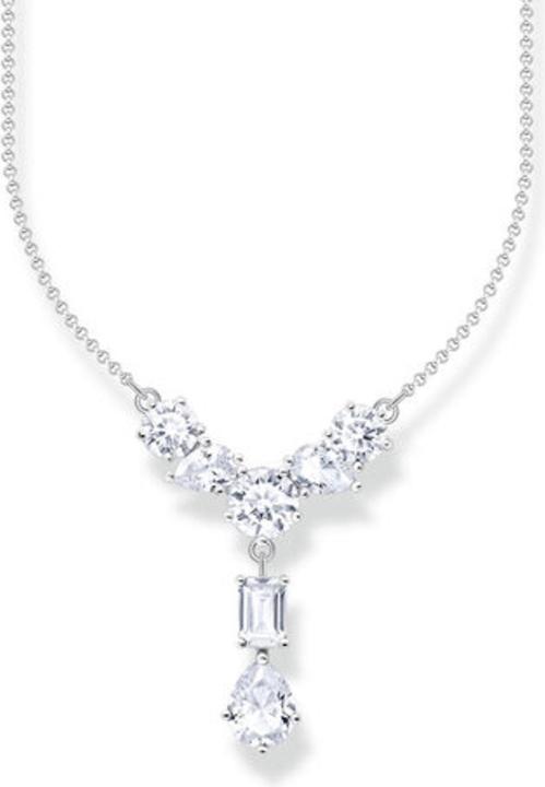Image du produit Thomas Sabo Collier de style Y avec sept pierres blanches Argent (Argent, 40 - 45 cm)
