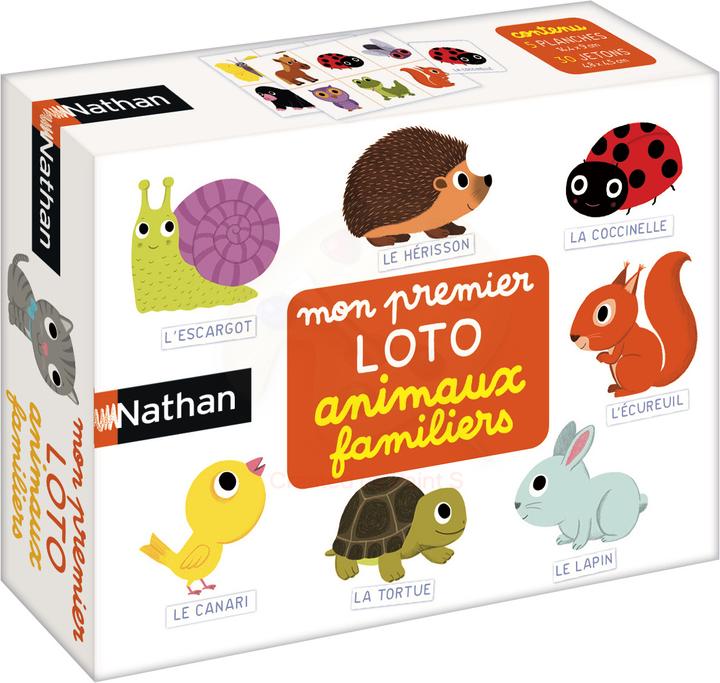 Immagine prodotto Nathan 31151 Gioco da tavolo loto Gioco di carte abbinamento (Francese)