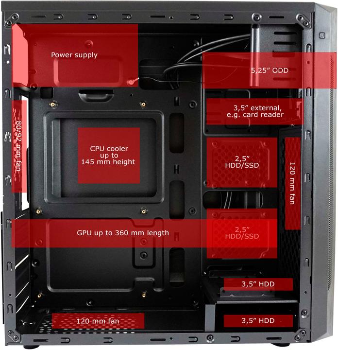 Immagine prodotto LC-Power 7040B (ATX, mATX, Mini-ITX)
