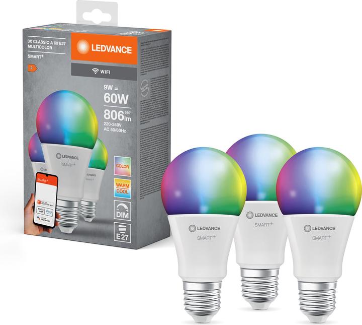Produktbild Ledvance Classic (E27, 9 W, 806 lm, 1 x, F)
