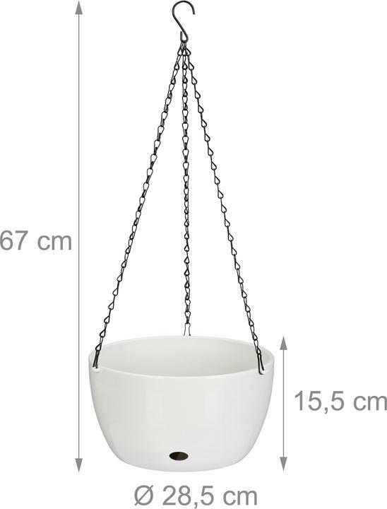 Image du produit Relaxdays 2x pots de fleurs (28.50 cm)