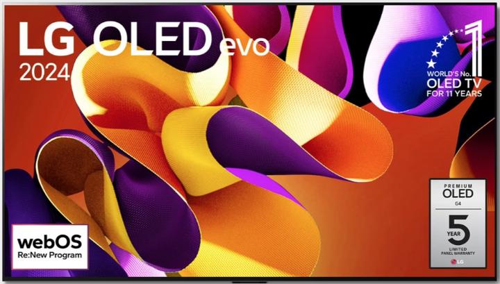 Produktbild LG OLED65G48LW 4K OLED evo TV (2024) Gallery Design 164 cm (65) (65", G4, OLED, 4K, 2024)