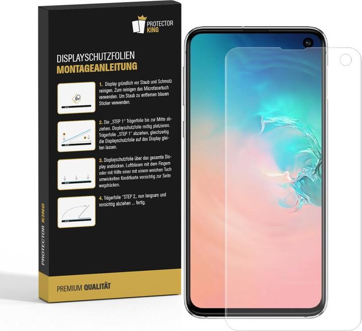 Produktbild Protectorking 3x Panzerfolie Anti-Shock HD Klar (3 Stück, Samsung Galaxy S10e)