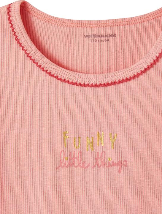 Actual product image Vertbaudet 3er-Pack Mädchen T-Shirts, Ripp Oeko-Tex (140)