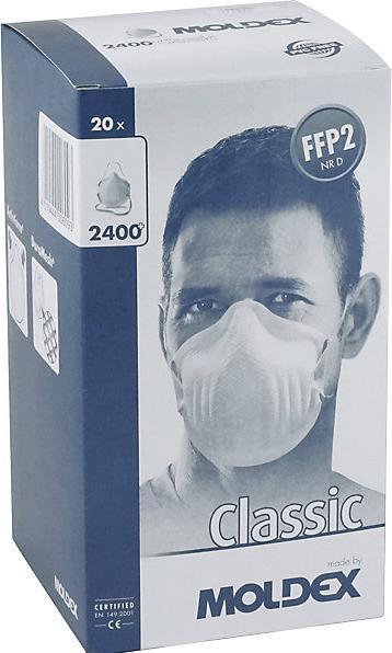 Image du produit Moldex Masque de protection respiratoire FFP2 NR D, sans clapet d'expiration, lot de (FFP2, 20 x)