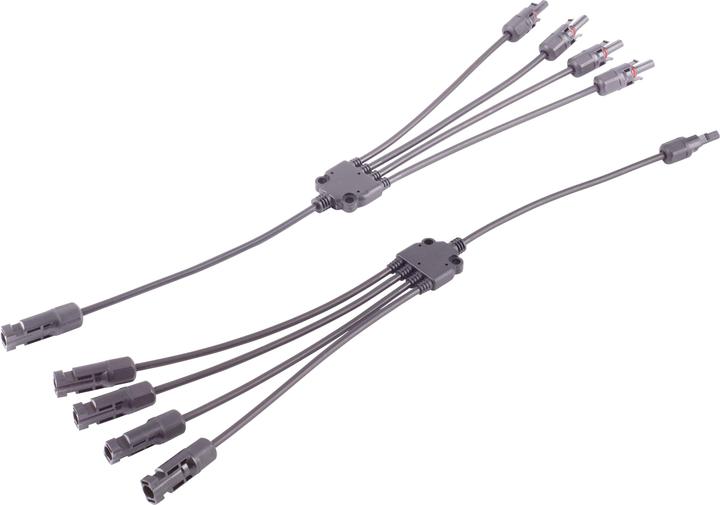 Image du produit Shiverpeaks S/CONN maximum connectivity PV4 Set de câbles adaptateurs en T, 4/1, 6mm², noir/noir, 30cm (0.30 m)