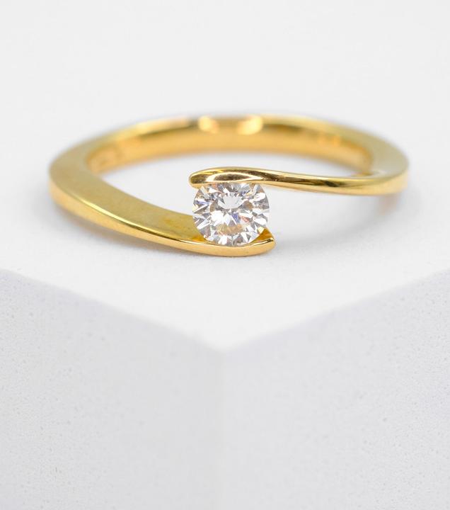 Actual product image Muau Solitaire (50, 750/18 K Gold)