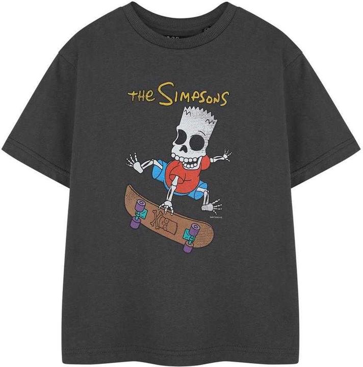 Actual product image The Simpsons Boys Bart Simpson Short-Sleeved Halloween T-Shirt (140)