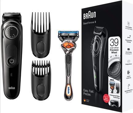 Image du produit Braun Beard Trimmer BT3242 Cordless, Operating time (max) 80 min, Number of length steps 39, Number