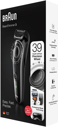 Image du produit Braun Beard Trimmer BT3242 Cordless, Operating time (max) 80 min, Number of length steps 39, Number