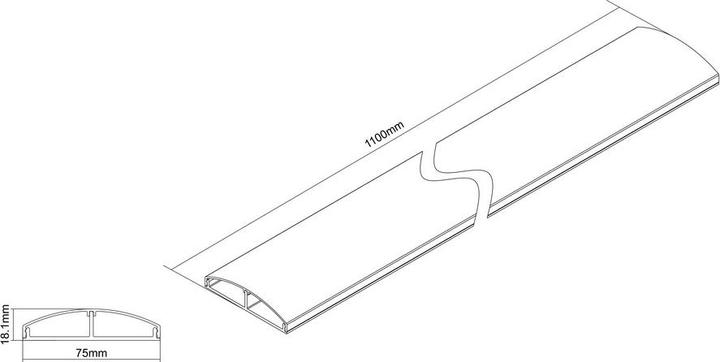Immagine prodotto Multibrackets Condotti per cavi in alluminio (Tubazione, 110 cm)