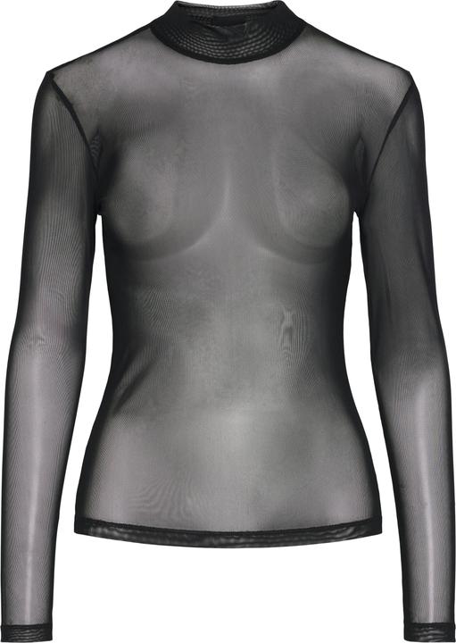 Pieces Pcninni Ls T-Neck Mesh Top Jrs Noos Bc (S)