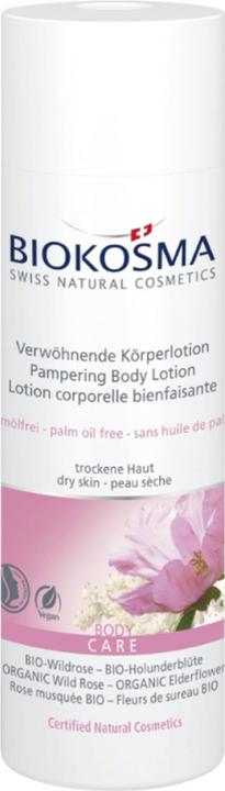 Immagine prodotto Biokosma Lozione corpo Rosa Selvatica Fiori di Sambuco BIO Fl 200 ml (Lozione corpo, 200 ml)