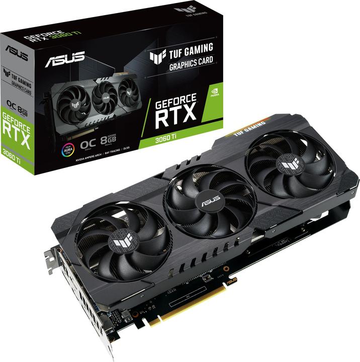 Actual product image ASUS GeForce TUF RTX 3060 Ti O8G-GAMING (8 GB)