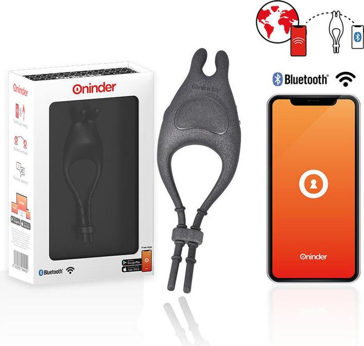 Productafbeelding Oninder Pampa Oplaadbare Verstelbare Vibrator Ring Met Clitorisstimulator 10 Snelheden