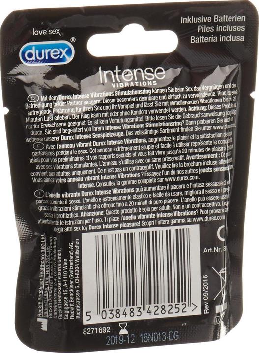 Actual product image Durex Play Vibrations Ring (4 cm)