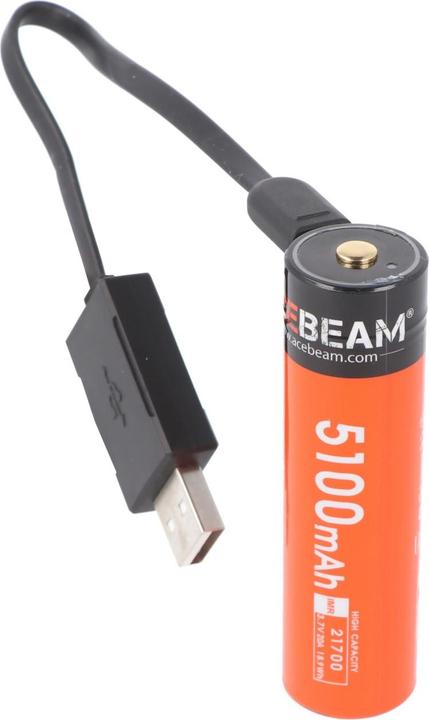 Produktbild AceBeam 21700 Li-ion Akku mit starken 5100mAh USB-C max. Entladestrom 20A, 77,8 x 21,37mm (1 Stk., 21700, 5100 mAh)