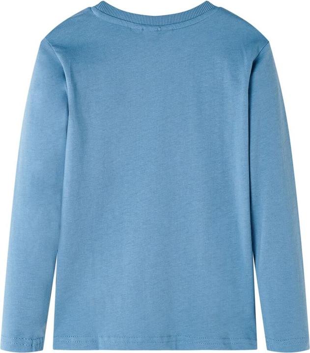 Produktbild VidaXL Kinder-Langarmshirt Mittelblau 92,Material: 100 (92)