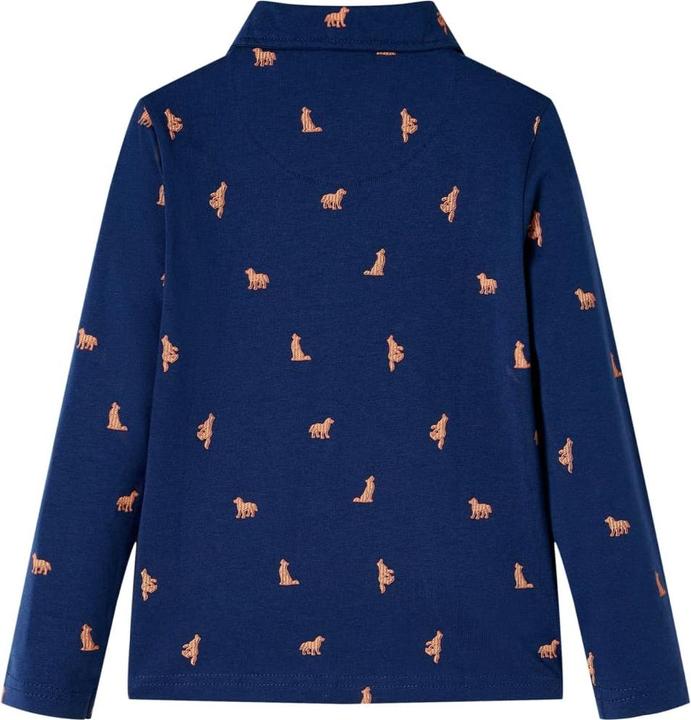 Actual product image VidaXL Children's shirt navy blue 104,Material: 100 % cotton,Colour (104)