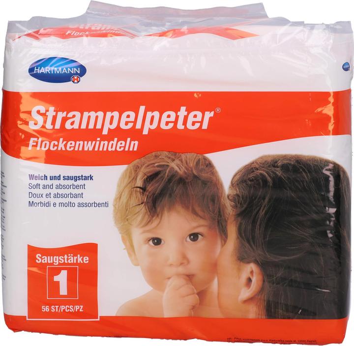 Immagine prodotto Hartmann Pannolini Strampelpeter fluff 35 x 11 cm assorbenza 1, 56 pezzi (56 x)