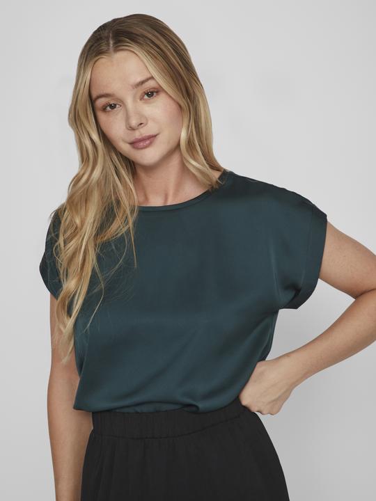 Actual product image Vila Round neckline top with short sleeves (40)