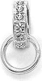 Immagine prodotto Hermex Ciondolo Charm composto strass placcato argento - argento (Lega metallica)