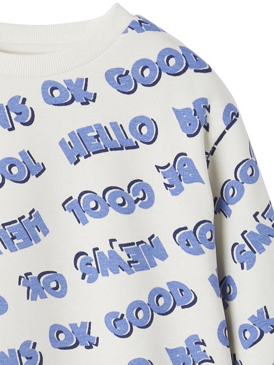 Produktbild Vertbaudet Jungen Sweatshirt mit XXL-Schriftzug, Recycling-Polyester (158)