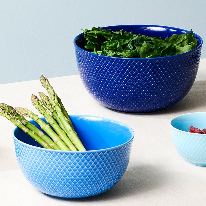 Immagine prodotto Lyngby Ciotola da portata Rhombe Color Dia. 22cm - Blu scuro (201915) (22 cm, 1 x)