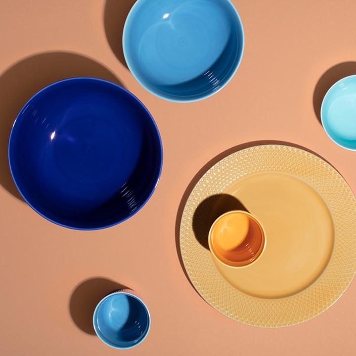 Immagine prodotto Lyngby Ciotola da portata Rhombe Color Dia. 22cm - Blu scuro (201915) (22 cm, 1 x)