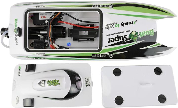 Actual product image Amewi Catamaran Jetboat Green Arrow Brushless 400 mm RTR