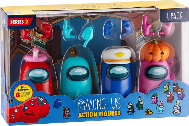 Among us Actie Figuren - 4-pak - Doos met Vensters S2 (6230AU)