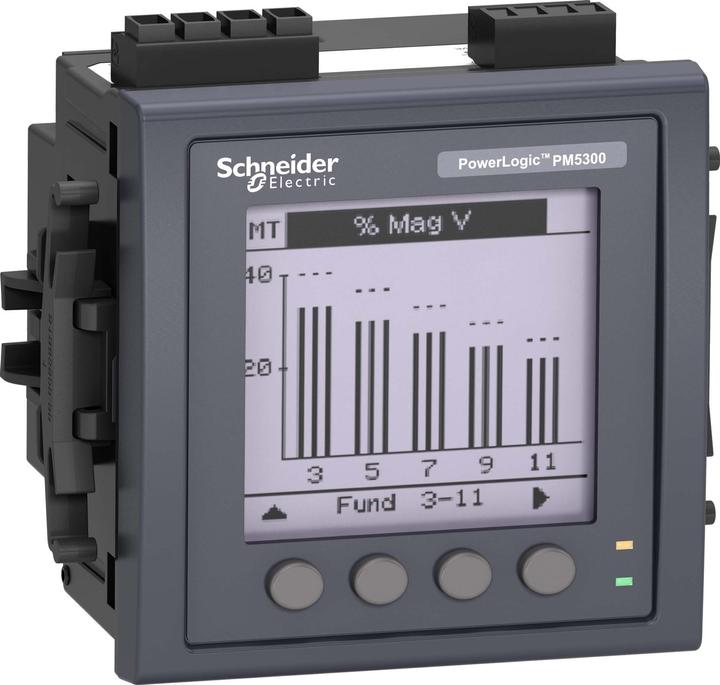 Actual product image Schneider Electric PM5300 Power Meter, Serial, 2DI-2DO, MID