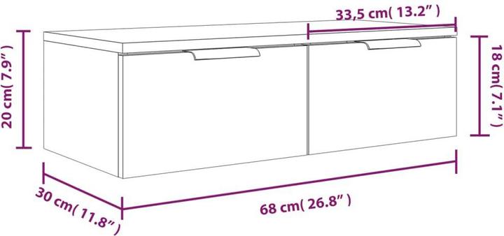 Image du produit VidaXL Baker (68 x 30 x 20 cm)