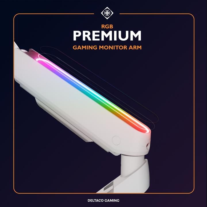 Actual product image Deltaco Gaming RGB - Single Arm Monitor Mounts (Table, 32")
