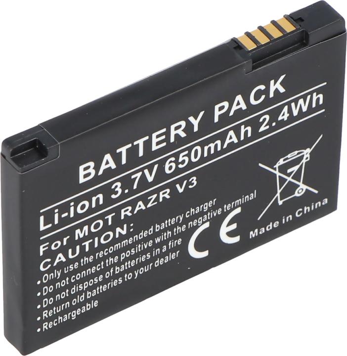 Actual product image AccuCell Motorola V3 Razr battery, PEBL, SNN5696