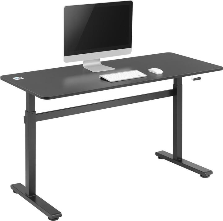 Immagine prodotto Ergo Office Scrivania regolabile in altezza, max. 40 kg, altezza max. 117 cm, con piano di lavoro (140 x 60 cm)