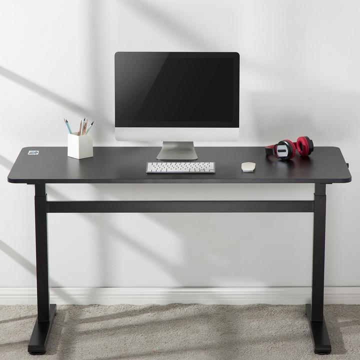 Immagine prodotto Ergo Office Scrivania regolabile in altezza, max. 40 kg, altezza max. 117 cm, con piano di lavoro (140 x 60 cm)