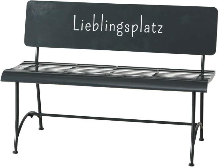 Boltze Home Boltze Gartenbank Lieblingsplatz aus Eisen, Grau