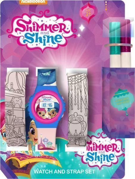 Produktbild Kids Euroswan Children's Euroswan digital watch set with shine and gloss and ribbons SH17056
